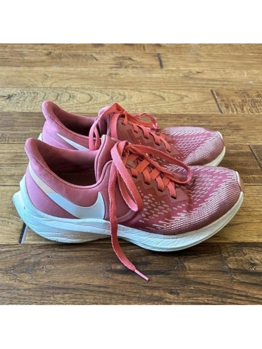 Nike Air Zoom Winflo 6 Running Shoes in Light Redwood Pink Womens Size 7.5
